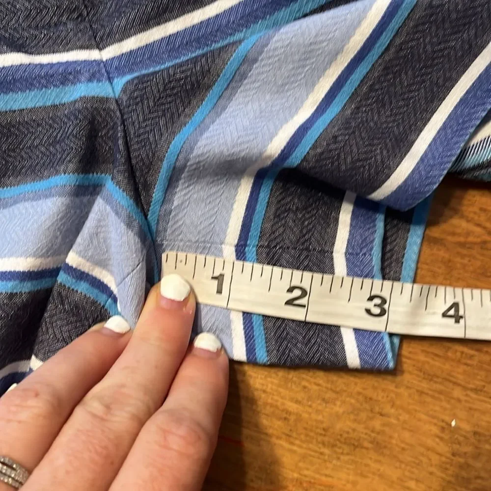 J. Crew Blue and White Bermuda Shorts Nautical Style